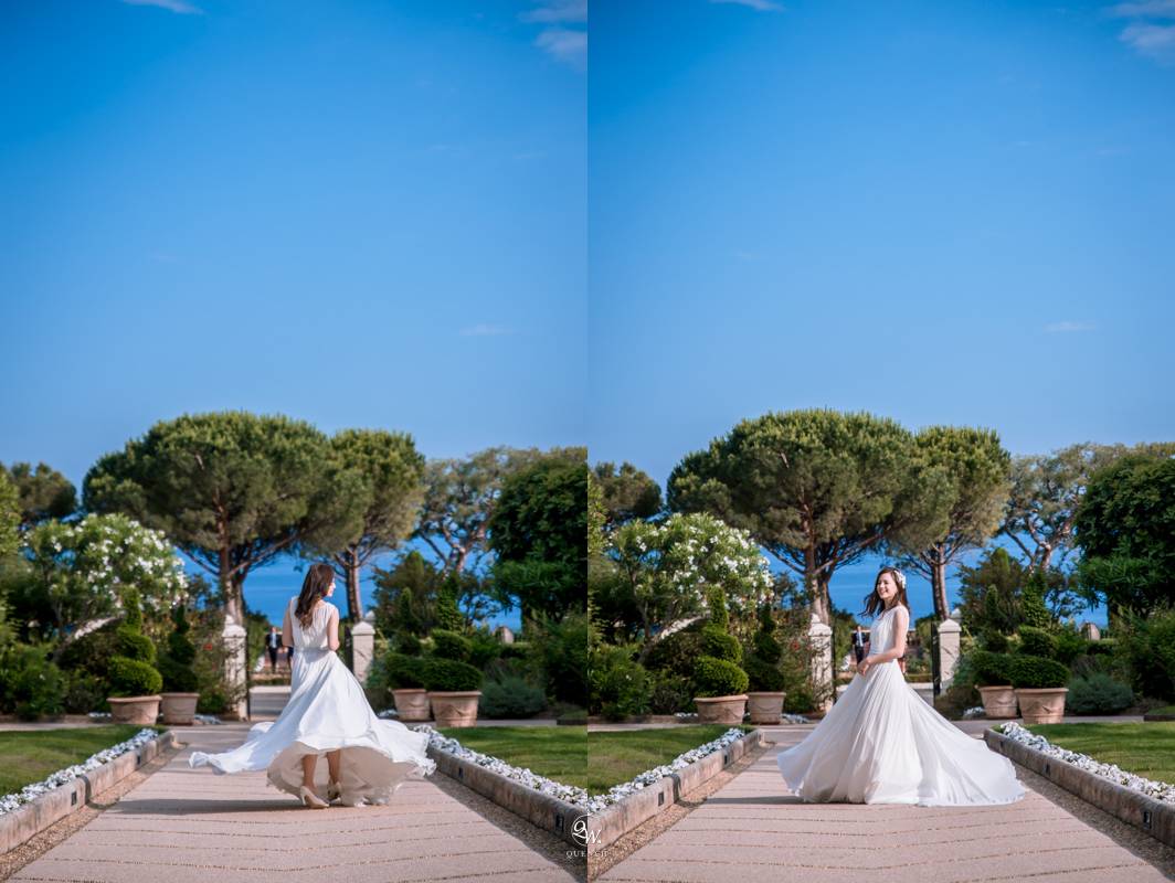 海外婚紗,法國婚紗,婚禮攝影,Nice,Le Treat 早到幸福婚紗工作室,Judy Jasmine,Grand Hotel du Cap Ferrat