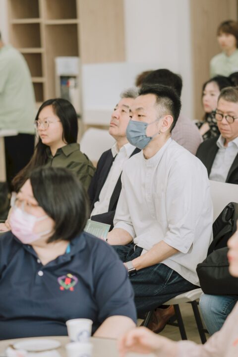 對茗日照中心開幕活動剪綵、場地與貴賓互動紀錄