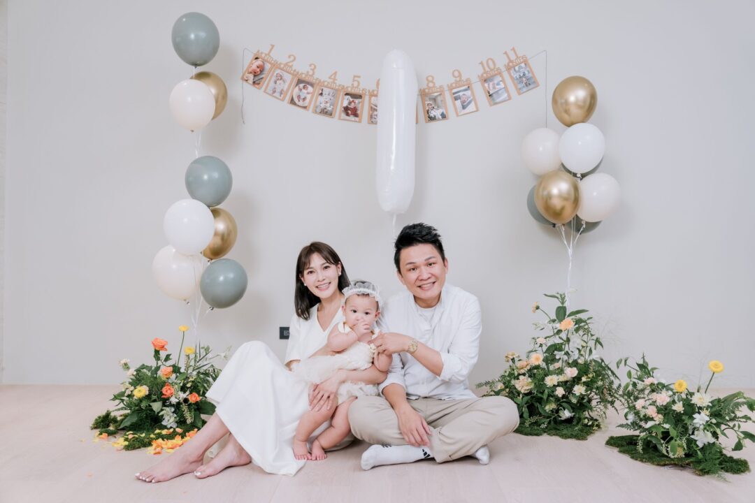 親子攝影 Zora 抓周家庭紀錄